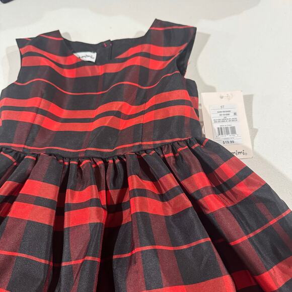 Mia & Mimi Toddler Girl 5T Red and Black Formal Party Dress NWT - Picture 2 of 6